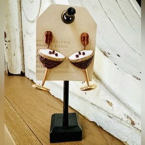 BAUBLEBAR Espresso Yourself Coffee Cocktail Drop Earrings ☕✨ NWT